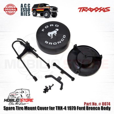 Traxxas Part #8074 Spare Tire Mount Cover TRX-4 1979 Ford Bronco Body