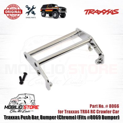 Traxxas Part #8066 Push Bar Bumper Chrome Fits #8069 Bumper TRX4 TRX-4