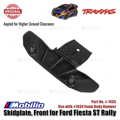 Traxxas Part #7435 Front Skidplate Angled for Higher Ground Clearance Ford Fiesta ST Rally