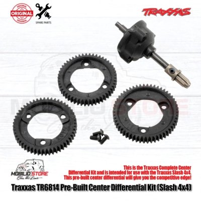 Traxxas #6814 Pre-Built Center Diffrential Kit for Slash Rustler