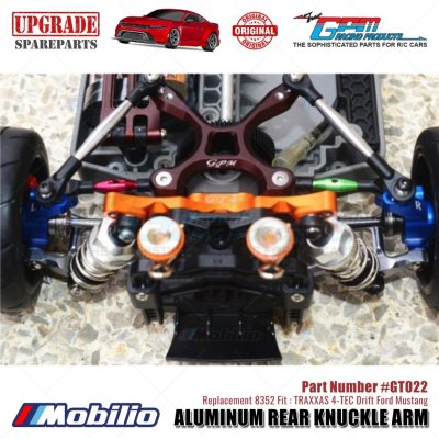 GPM Part #GT022 Aluminum Rear Knuckle Arm 2 Pcs Set for Traxxas 4-Tec 2.0, 4-Tec 3.0, 4-Tec Drift Ford Mustang