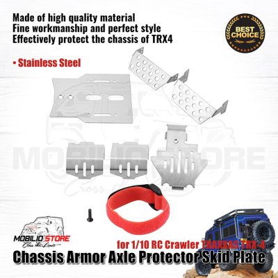 Metal Chassis Armor Axle Protector for TRAXXAS TRX-4 1/10 RC Crawler