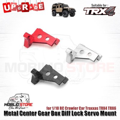 Metal Center Gear Box Diff Lock Servo Mount for RC Traxxas TRX4 TRX6