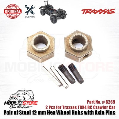 Traxxas Part #8269 Pair of Steel 12 mm Hex Wheel Hubs for TRX4 RC Car