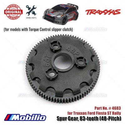 Traxxas Part #4683 83T Spur Gear 48-Pitch for RC Ford Fiesta ST Rally