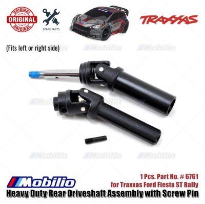 Traxxas Part #6761 Rear Driveshaft Assembly for RC Ford Fiesta Rally