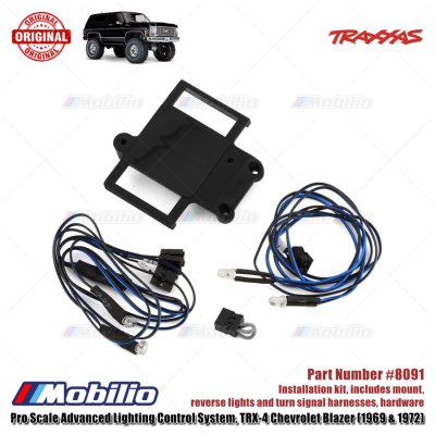 Traxxas Part #8091 Installation kit Pro Scale Advanced Lighting Control System TRX-4 Chevrolet Blazer 1969 & 1972