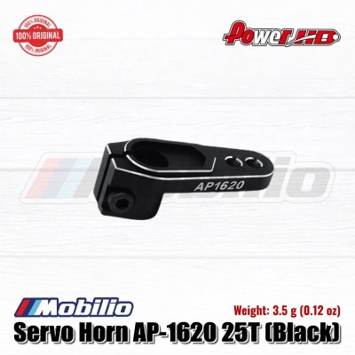 Power HD 25T Servo Metal Arm Black Part #HD-AP1620-BK Thick Light Weight AP1620