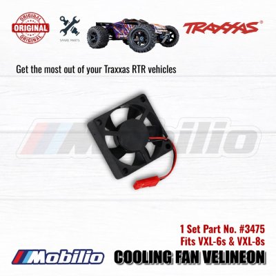 Traxxas Part #3475 Cooling fan Velineon VXL ESC Maxx UDR X-Maxx XRT