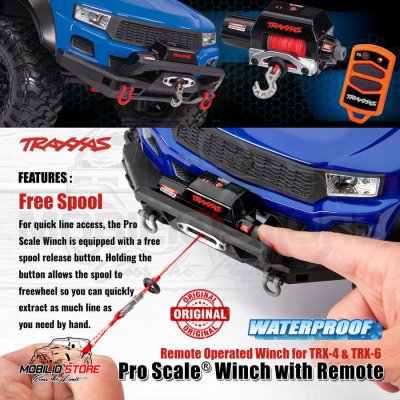 Traxxas Pro Scale Winch Waterproof with Remote for RC TRX-4 & TRX-6