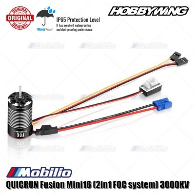 Hobbywing Quicrun Fusion Mini16 2in1 FOC System 3000KV Crawler 1/16 1/18 Mini RC Adventure