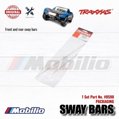 Traxxas Part #8598 Front and Rear Sway Bars for RC UDR Unlimited Desert Racer