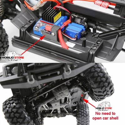 Power Switch Trigger Bracket Upgrade Easy Start ESC for Traxxas TRX4