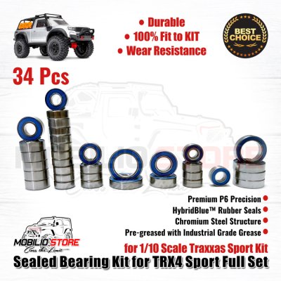 Blue Sealed Bearing Set High Quality for Traxxas TRX-4 Sport Kit RC