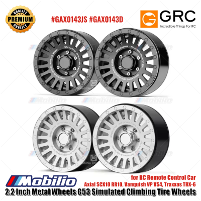 GRC 2.2 Inch Metal Wheels G53 Simulated Climbing Tire Wheels for RC Remote Control Car Axial SCX10 RR10 Vanquish VP VS4 Traxxas TRX-6 #GAX0143JS #GAX0143D