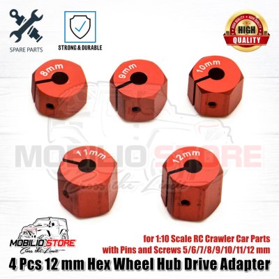 4 Pcs 12 mm Hex Wheel Hub Drive Thickness 5/6/7/8/9/10/11/12 mm for RC