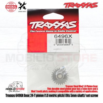 Traxxas #6496X 24T Pinion 1.0 Metric Pitch Fits 5mm Shaft