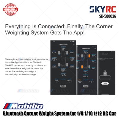 SKYRC Part #SK-500036 Bluetooth Corner Weight System for 1/8 1/10 1/12 RC Car