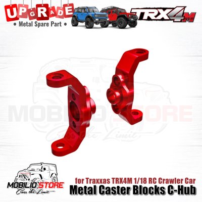 Upgrade Part - Metal Caster Blocks C-Hub for 1/18 RC Car Traxxas TRX4M