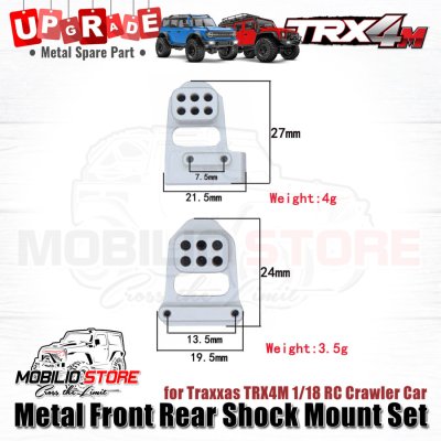 Upgrade Part Metal Shock Mount Set for 1/18 RC Crawler Traxxas TRX4-M