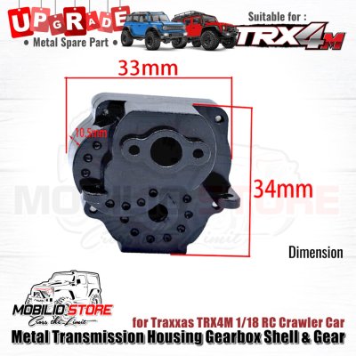 Metal Transmission Housing Gearbox Shell with Gear for Traxxas TRX4M