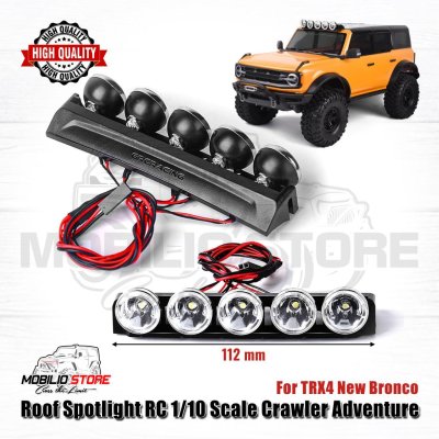 Roof Spotlight RC 1/10 Scale Crawler Adventure For TRX4 New Bronco