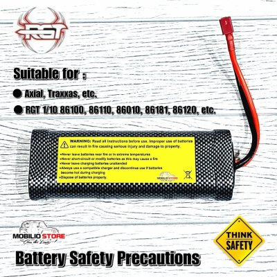 Binergy High Performance NiMh Battery RGT R86075 Baterai 7.2V 2000 mAh