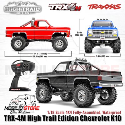 Traxxas 97064-1 TRX-4M High Trail Edition Chevrolet K10 1/18 Scale 4X4 RTR Clipless