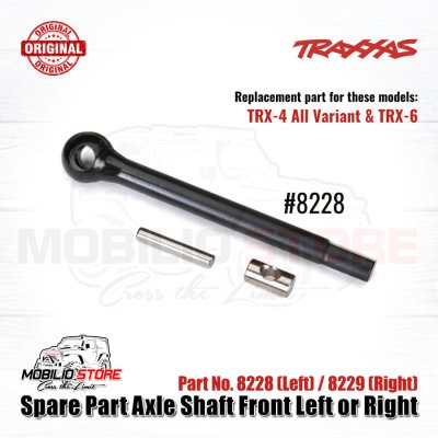 Spare Part Axle Shaft Front Left 8228 or Right 8229 for Traxxas TRX4 - 8229 - Right