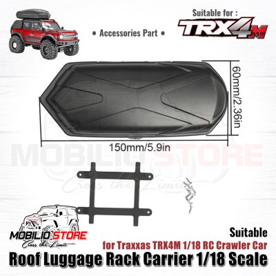 Accessories - Roof Luggage Rack Carrier 1/18 Scale for Traxxas TRX4M