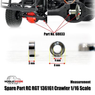 Spare Part RGT 68033 Metal Ball Bearing RC Rock Crawler 1/16