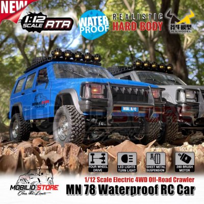 RC MN78 Waterproof Jeep Cherokee 213 1/12 Scale 4WD Crawler Car RTR