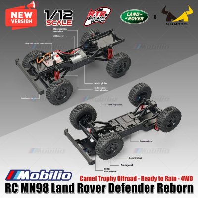 RC MN98 Cross 4X4 Waterproof Camel Trophy Full Propo RTR Crawler 1/12