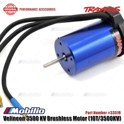 Traxxas Part #3351R Velineon 3500 KV Brushless Motor for 1/10 Scale RC Car Remote Control