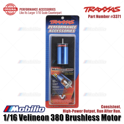 Traxxas Part #TRX-3371 Velineon 380 Brushless Motor for 1/16 Scale RC Car Remote Control