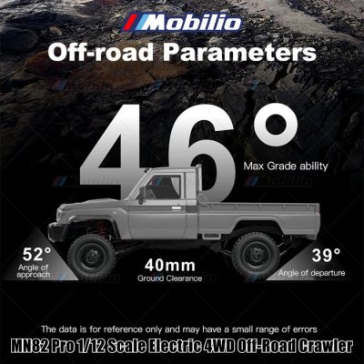 MN82 Pro Toyota Land Cruiser LC79 1/12 Scale Electric 4WD Off-Road Crawler