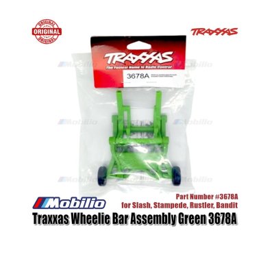 Traxxas 3678A - Wheelie Bar Assembled Green (Fits Slash Bandit Rustler Stampede series)