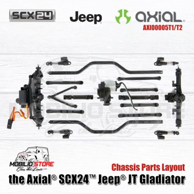 Axial SCX24 Jeep JT Gladiator RC Car 1/24 Scale 4WD RTR Crawler