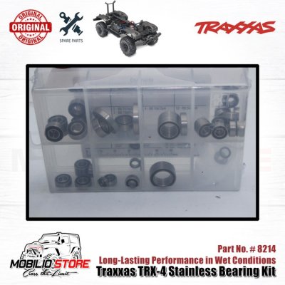 Traxxas Part #8214 TRX4 Stainless Bearing Kit High Quality Black-Seal