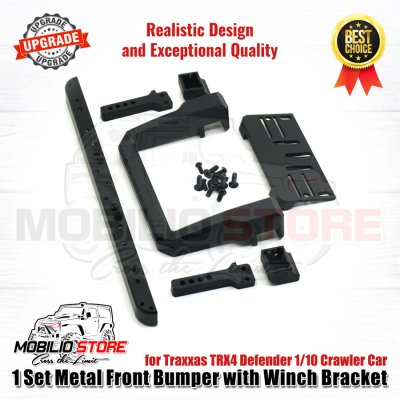 Upgrade Part Metal Front Bumper for Traxxas TRX4 Defender 1/10 Crawler