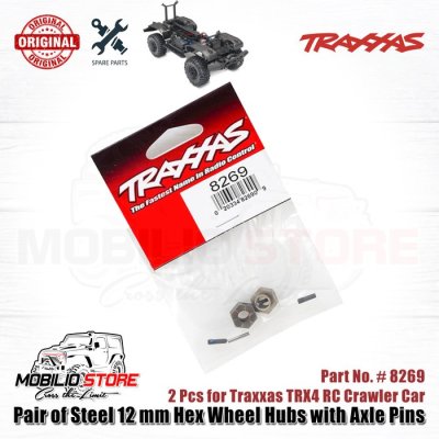 Traxxas Part #8269 Pair of Steel 12 mm Hex Wheel Hubs for TRX4 RC Car