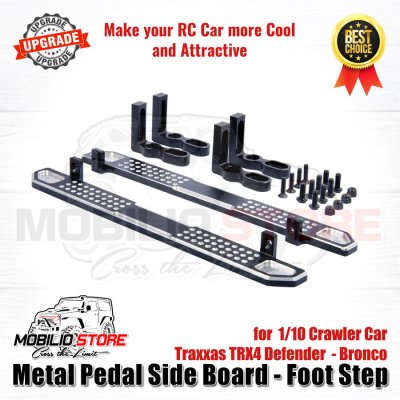 Metal Foot Step - Pedal Side Board for Traxxas TRX4 1/10 Crawler Car