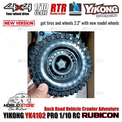 Yikong YK4102 Pro 1/10 RC Rock Road Vehicle Crawler Adventure RTR