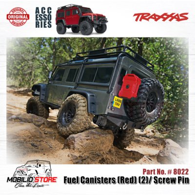 Traxxas Part #8022 Fuel Canisters Red Accessories TRX4 RC Crawler