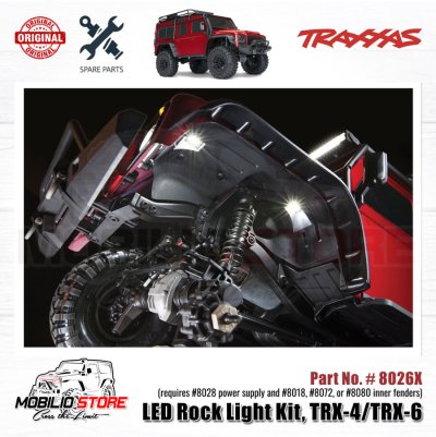 Traxxas Part #8026X LED Rock Light Kit TRX4 TRX6 Genuine RC Crawler