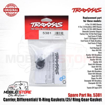 Traxxas Part #5381 Carrier Differential XRing Gaskets Ring Gear Gasket