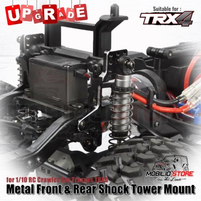 Metal Front Rear Shock Tower Mount for 1/10 RC Crawler Traxxas TRX4