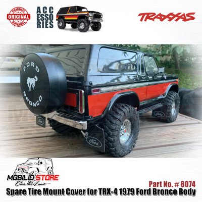 Traxxas Part #8074 Spare Tire Mount Cover TRX-4 1979 Ford Bronco Body