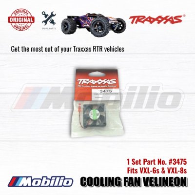 Traxxas Part #3475 Cooling fan Velineon VXL ESC Maxx UDR X-Maxx XRT