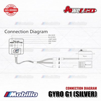 Power HD Dual System Gyro G1 Part #HD-SGGYRO - Gold